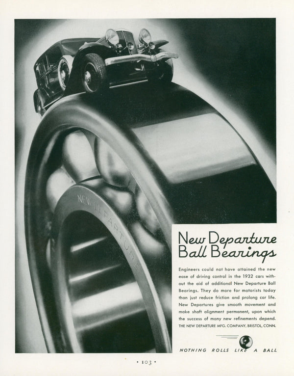 Nothing Rolls Like a Ball, Vintage Ad - Original Vintage Ad: