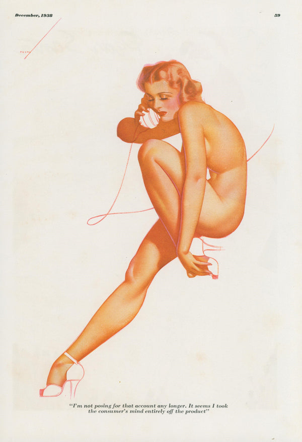 The Consumer's Mind by George Petty  - Original Vintage Illustration