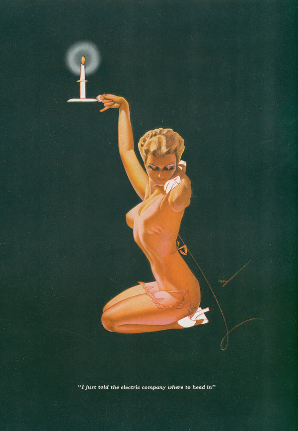 Guiding Light by George Petty  - Original Vintage Illustration
