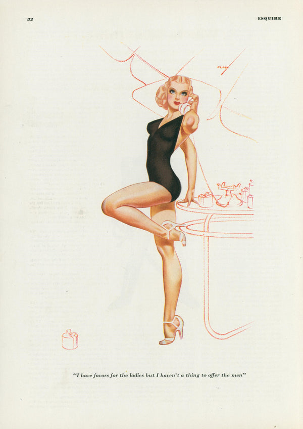 Nothing to Offer Men by George Petty - Original Vintage Illustration