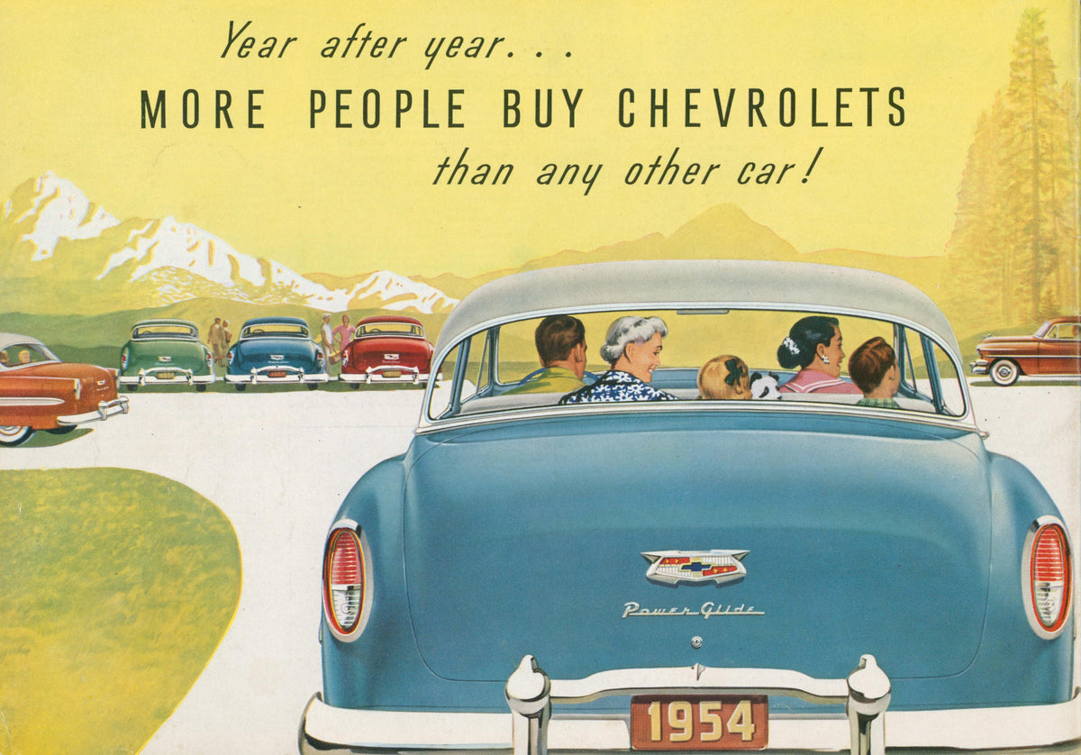 The 1954 Chevrolet Brochure - Original Vintage Publication:
