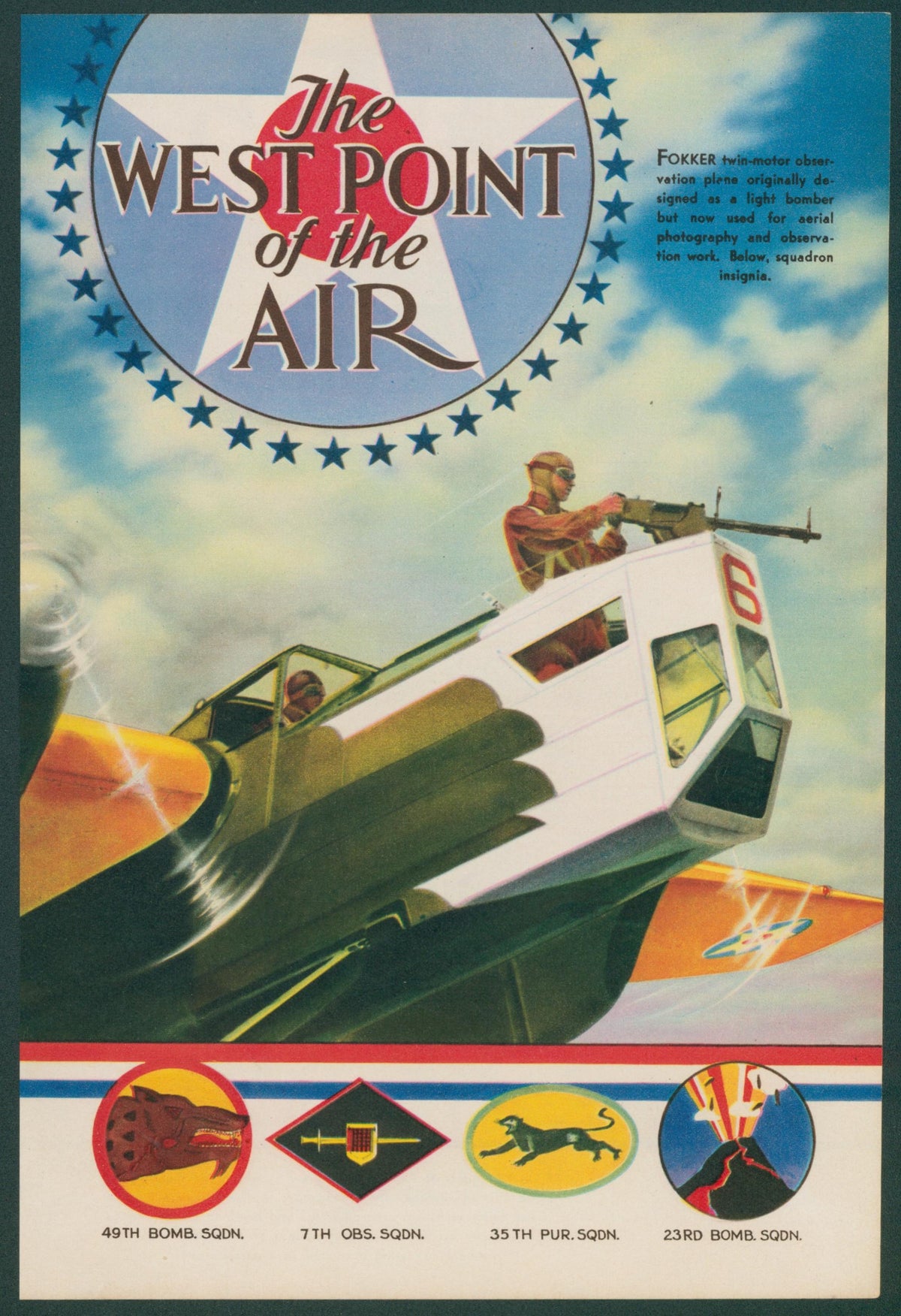 The West Point of the Air - Original Vintage Illustration