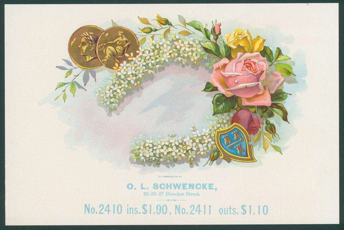 Lucky Horse Shoe Cigars, Salesman Sample - Original Vintage Product Label: