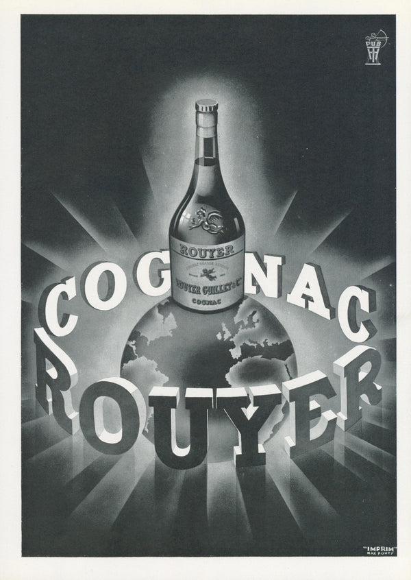 Cognac Rouyer - Original Vintage Ad: