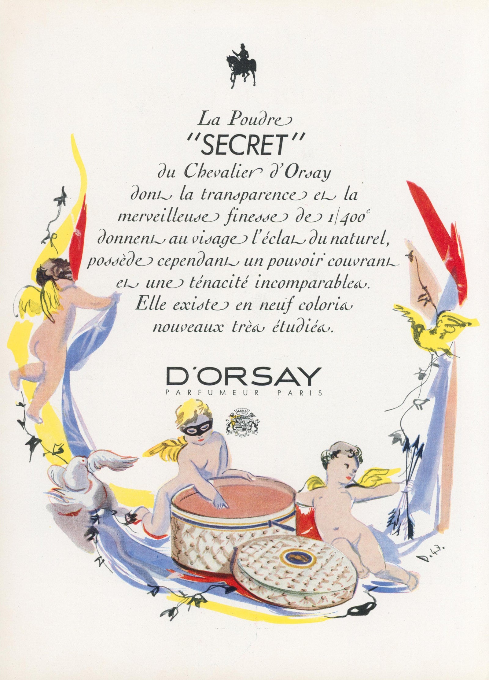 D'Orsay's Parisian Perfume - Original Vintage Ad:
