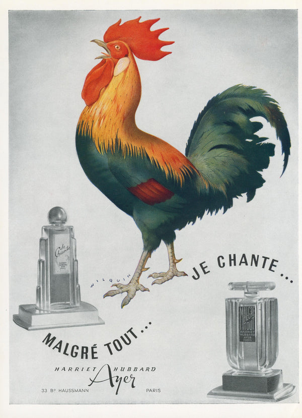 Harriet Hubbard, Parisian Perfume - Original Vintage Ad: