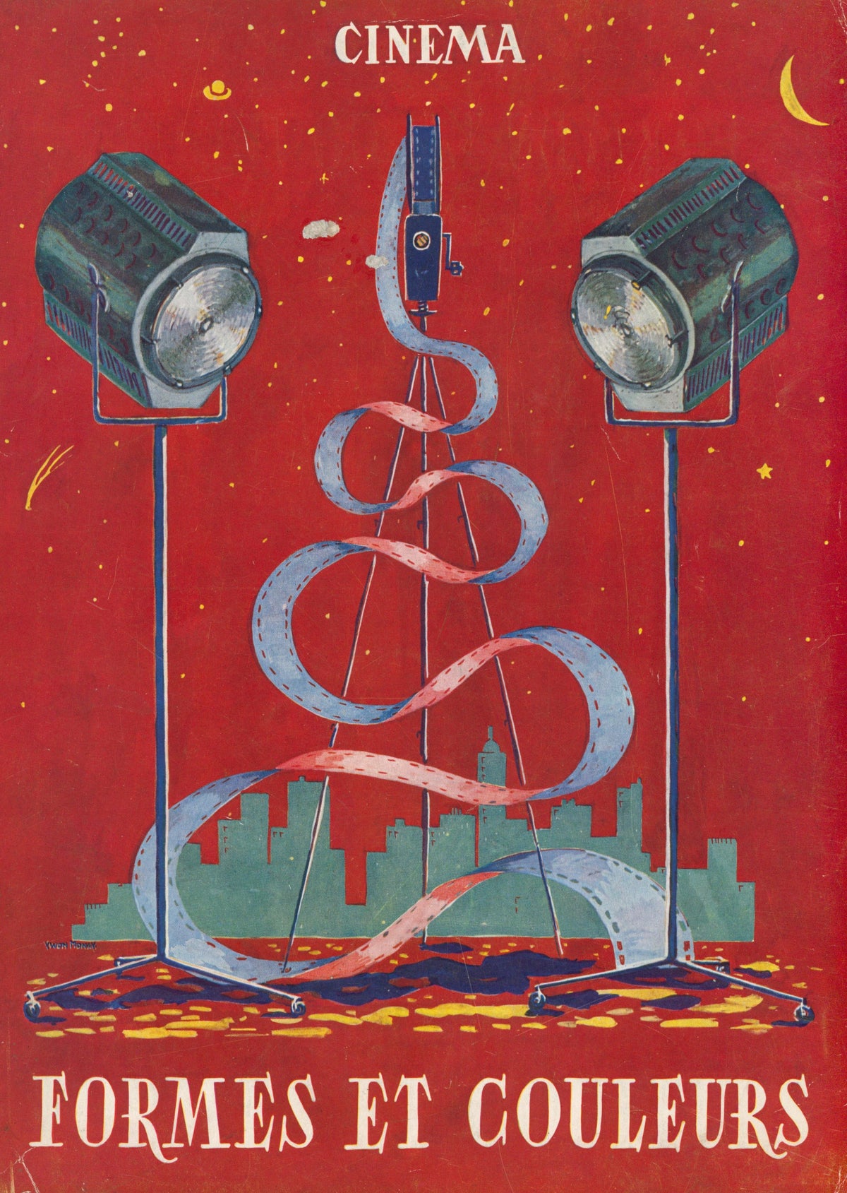 Cinema, Forms and Colors - Original Vintage Cover Art: