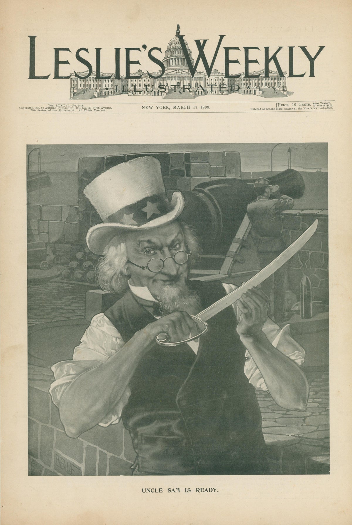 Uncle Sam is Ready, Leslie's Weekly