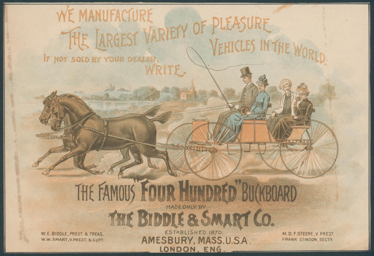 The Famous Buckboard, Vintage Ad - Original Vintage Ad: