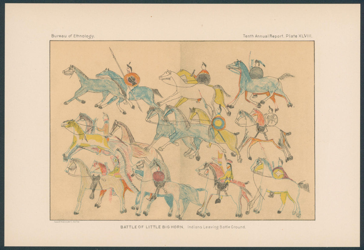 Indians Leaving Battleground, Battle of Little Bighorn