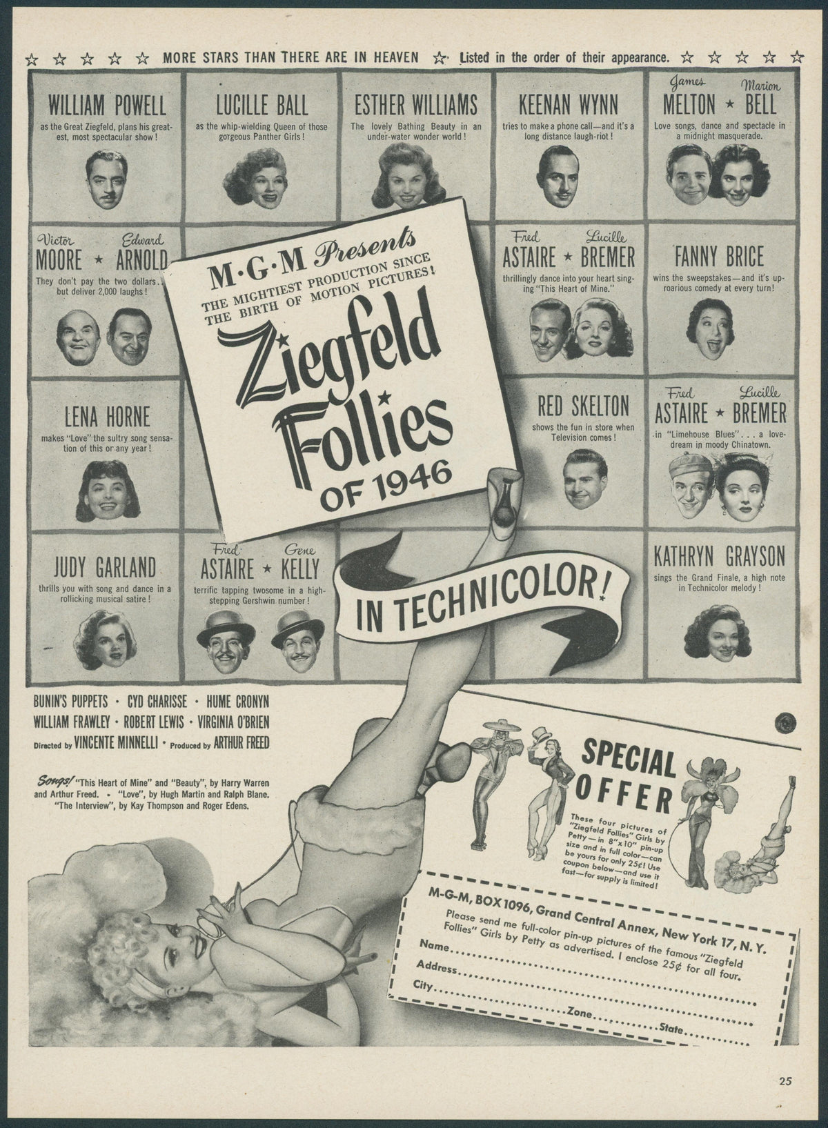 Ziegfeld Follies of 1946 - Original Vintage Ad: