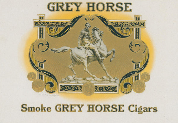Grey Horse, Cigar Label