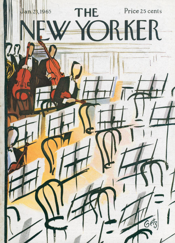 Empty Orchestra- The New Yorker - Original Vintage Cover Art: