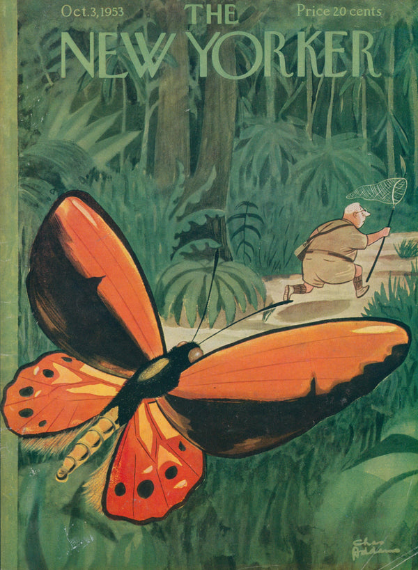 Butterfly Catcher- The New Yorker  - Original Vintage Cover Art: