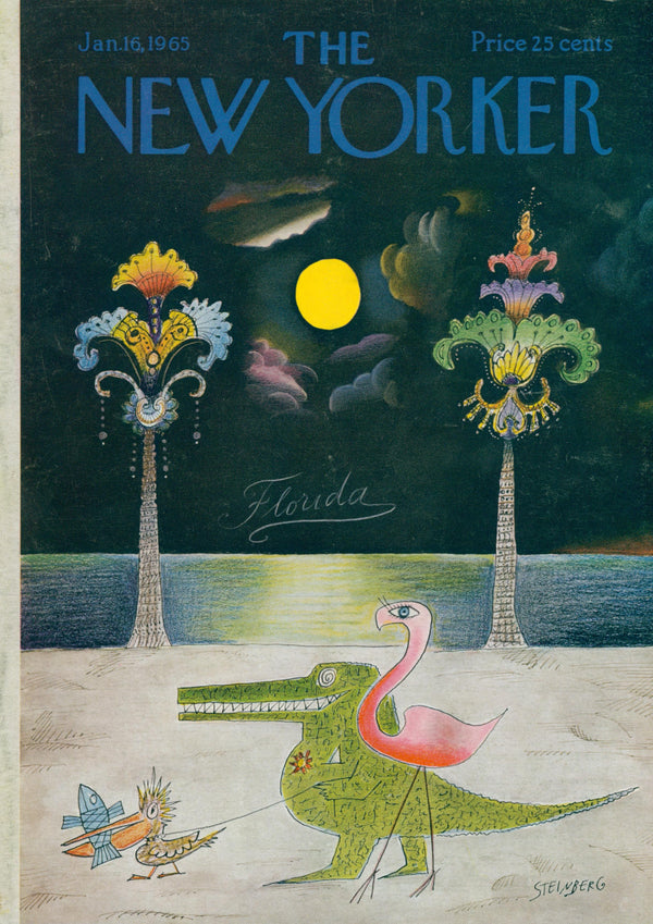 Greetings from Florida- The New Yorker  - Original Vintage Cover Art: