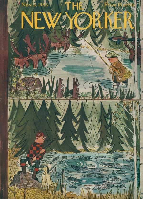 Hunting & Gathering- The New Yorker - Original Vintage Cover Art: