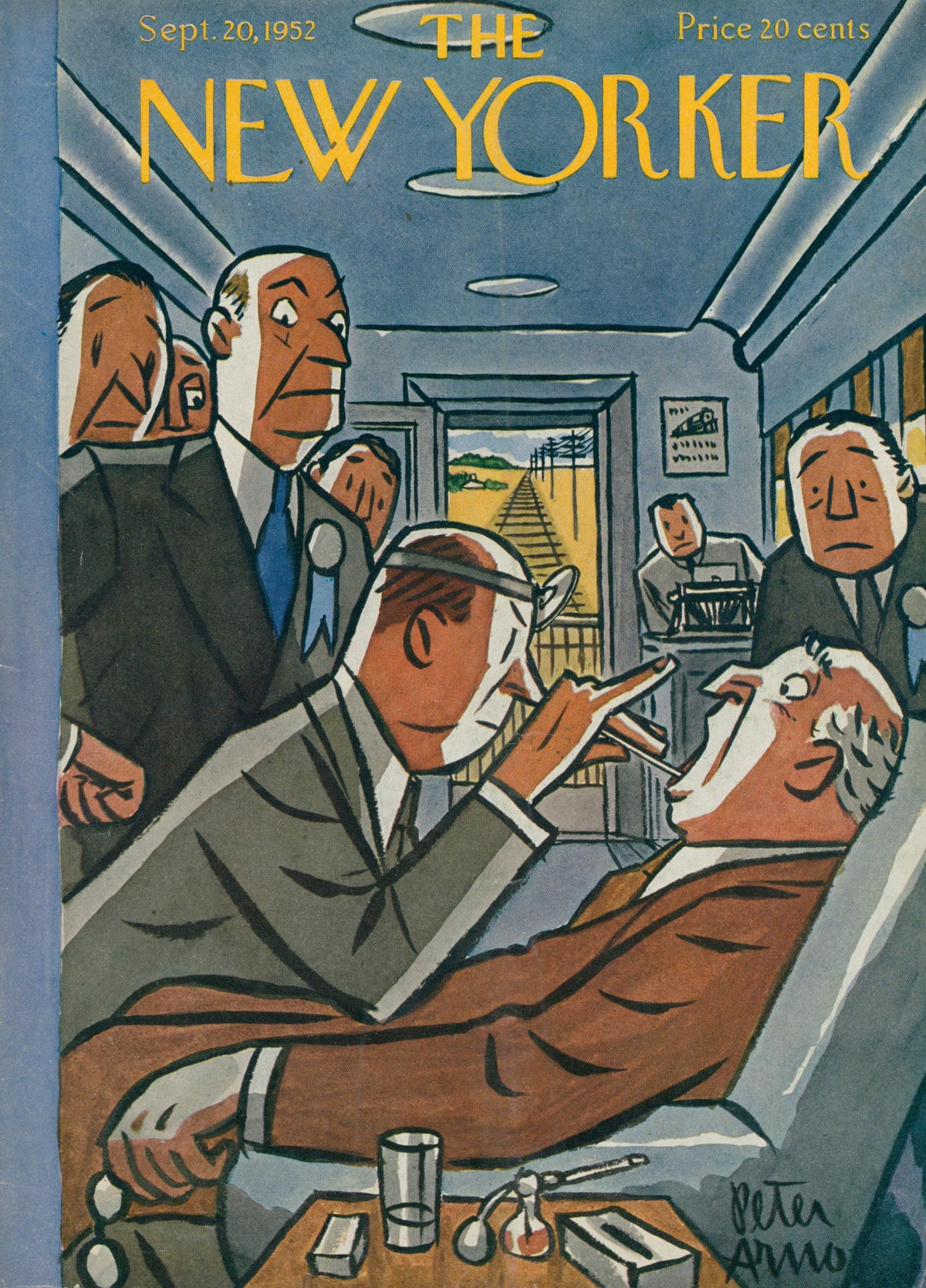 The Dentist- New Yorker  - Original Vintage Cover Art: