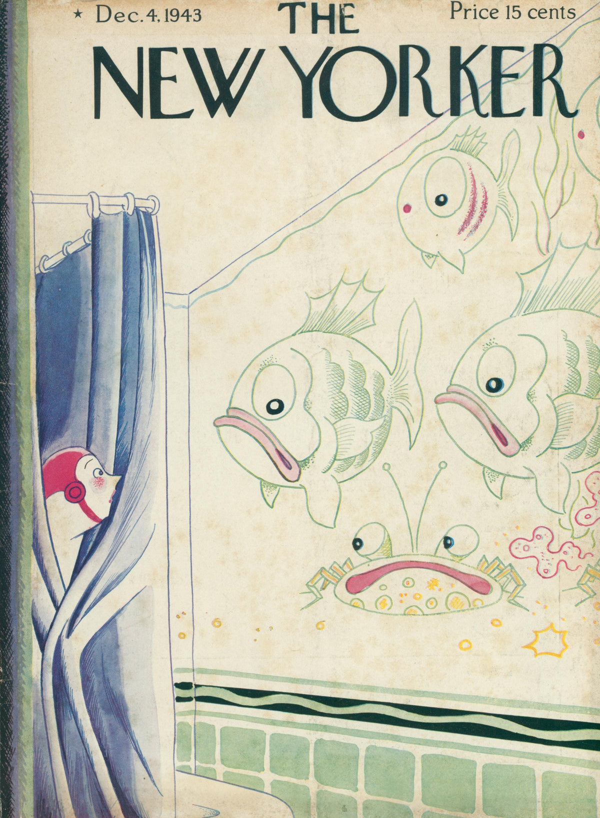 Something Fishy- The New Yorker - Original Vintage Cover Art: