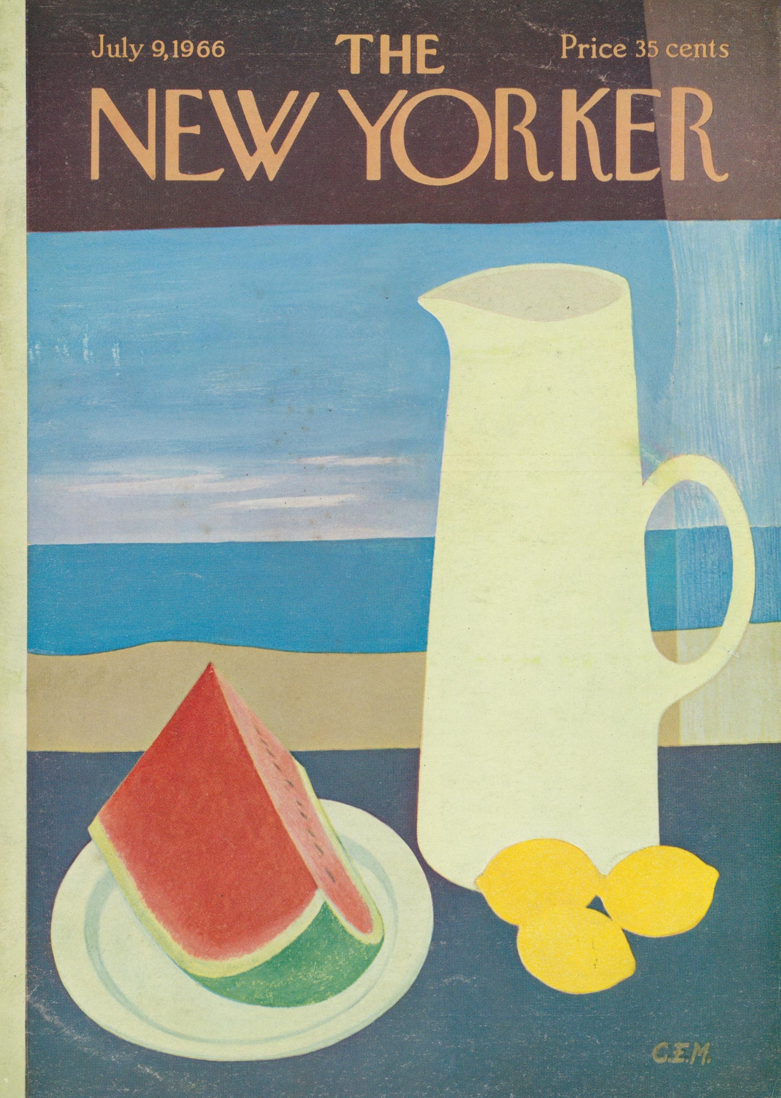 Taste of Summer- The New Yorker  - Original Vintage Cover Art: