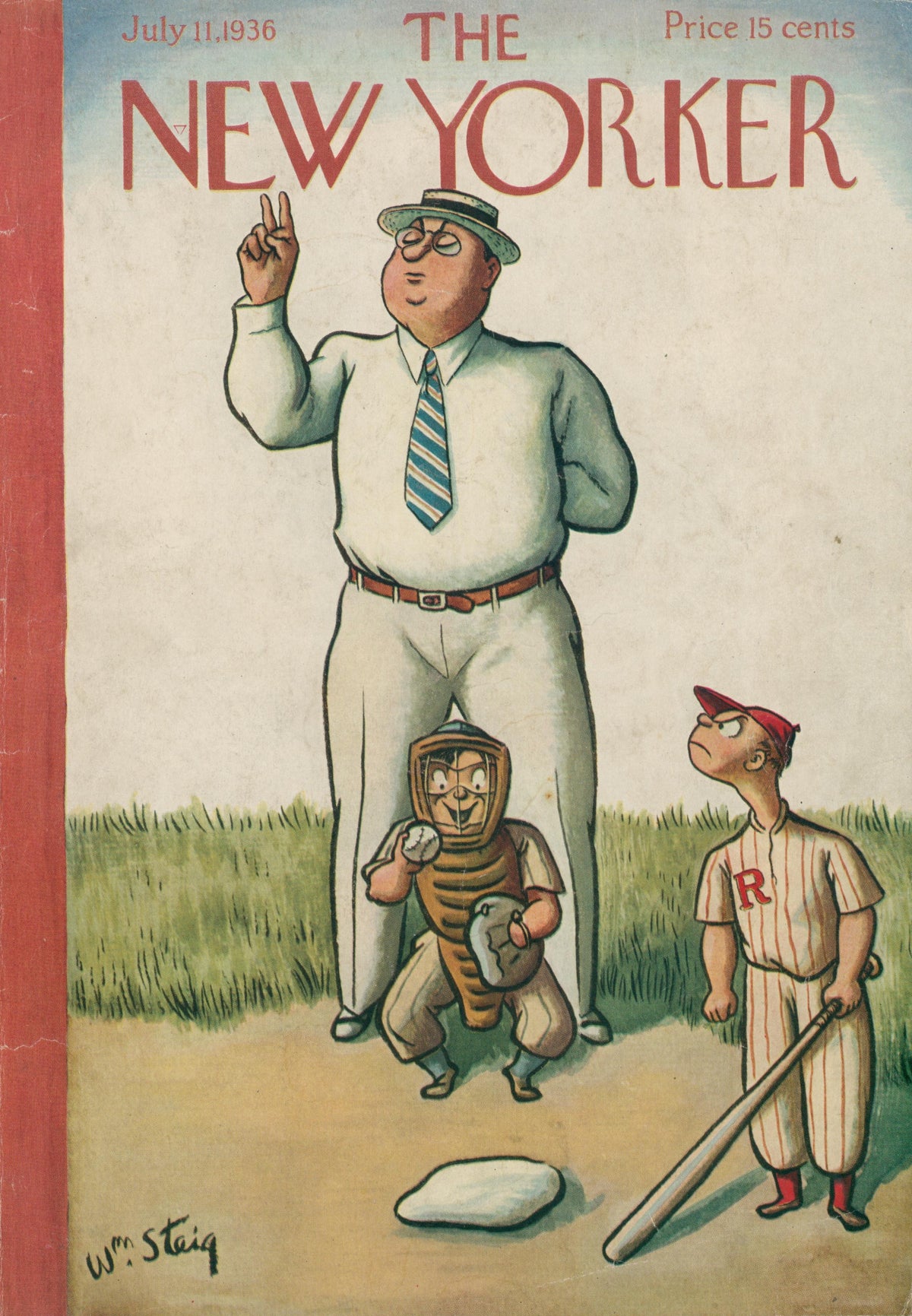 Sandlot Baseball- The New Yorker - Original Vintage Cover Art: