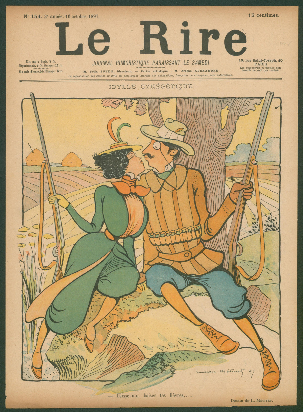 Let Me Kiss You, Le Rire - Original Vintage Cover Art: