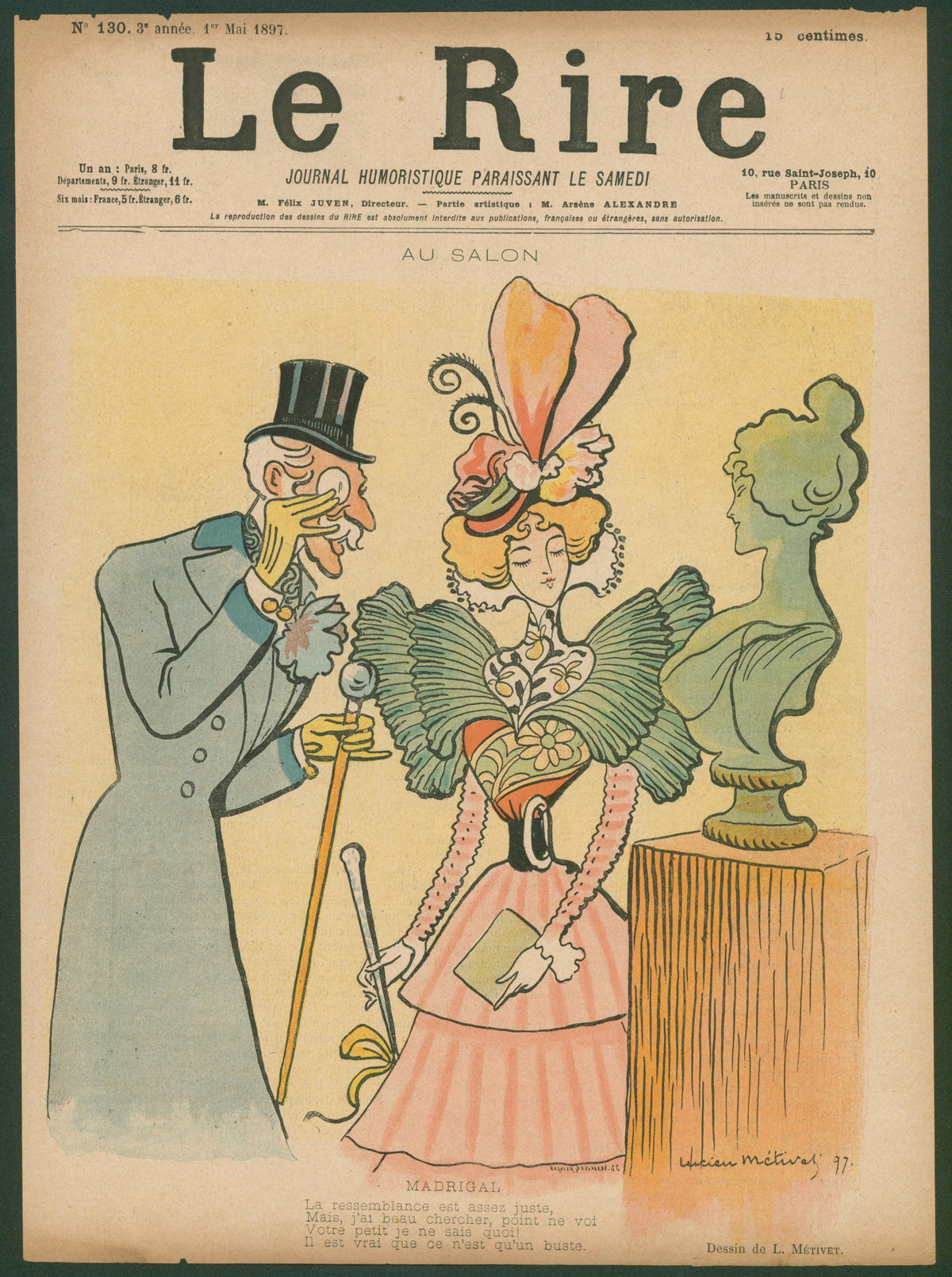 The Likeness is Accurate, Le Rire - Original Vintage Cover Art: