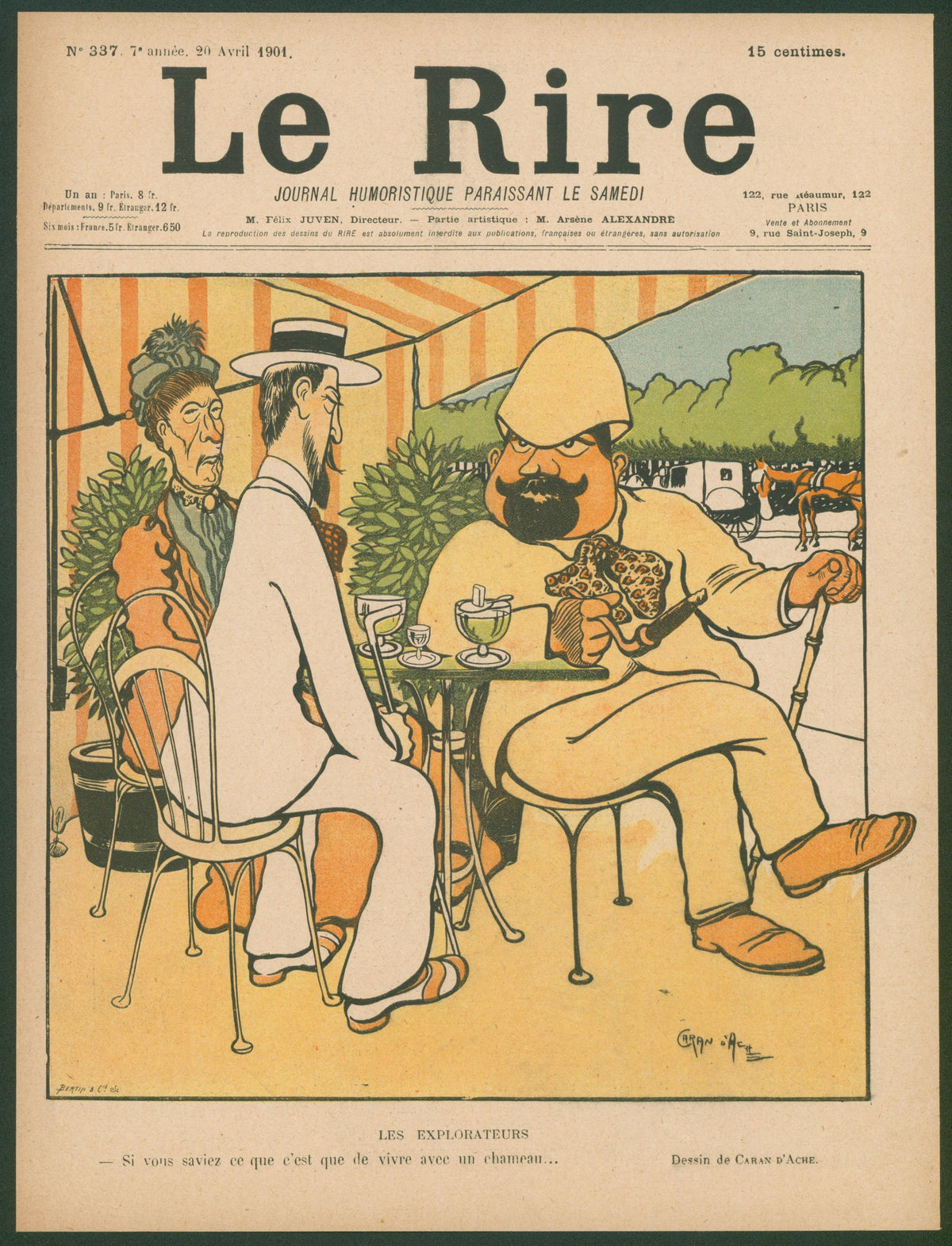 Living With a Camel, Le Rire - Original Vintage Cover Art: