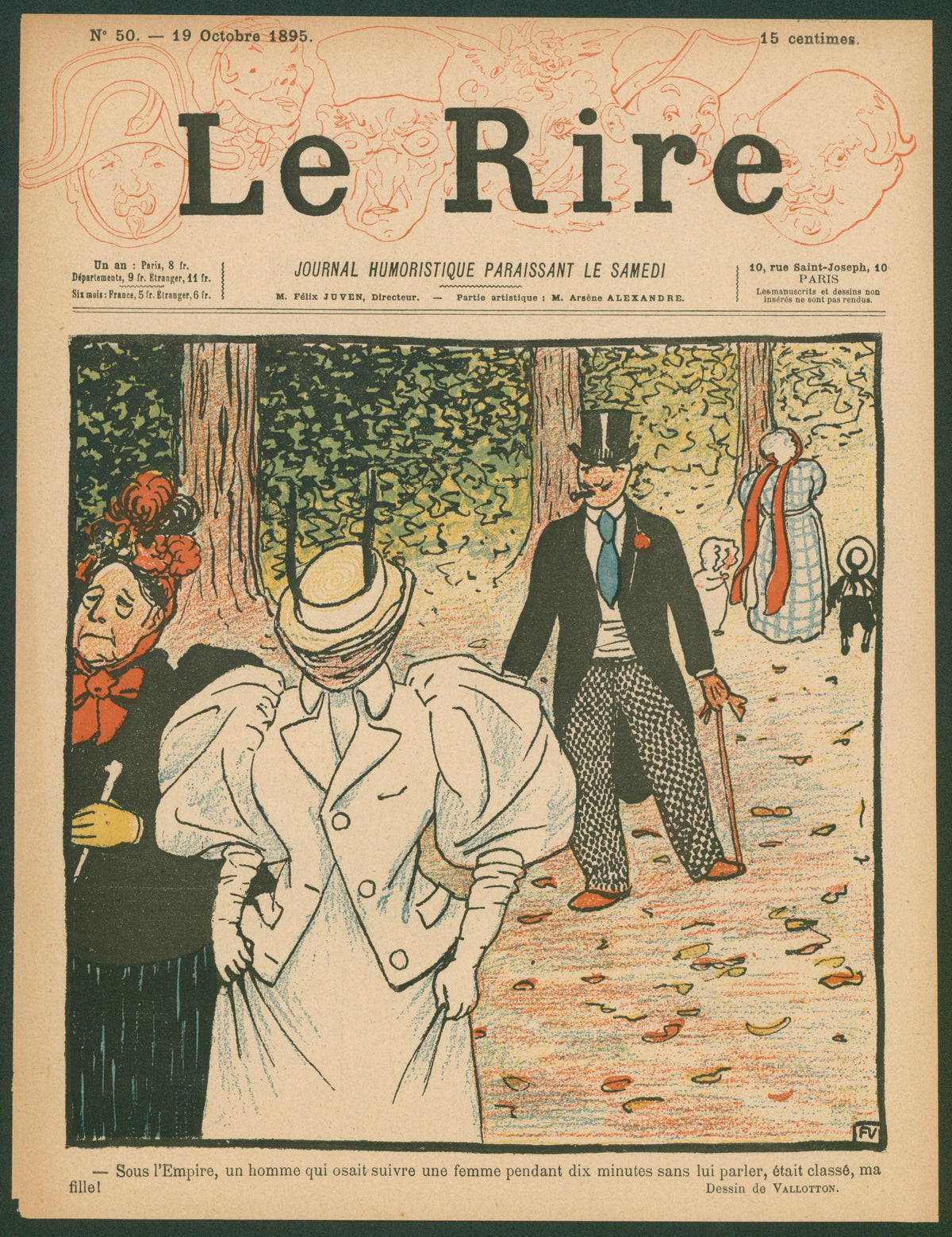 Under the Empire, Le Rire - Original Vintage Cover Art: