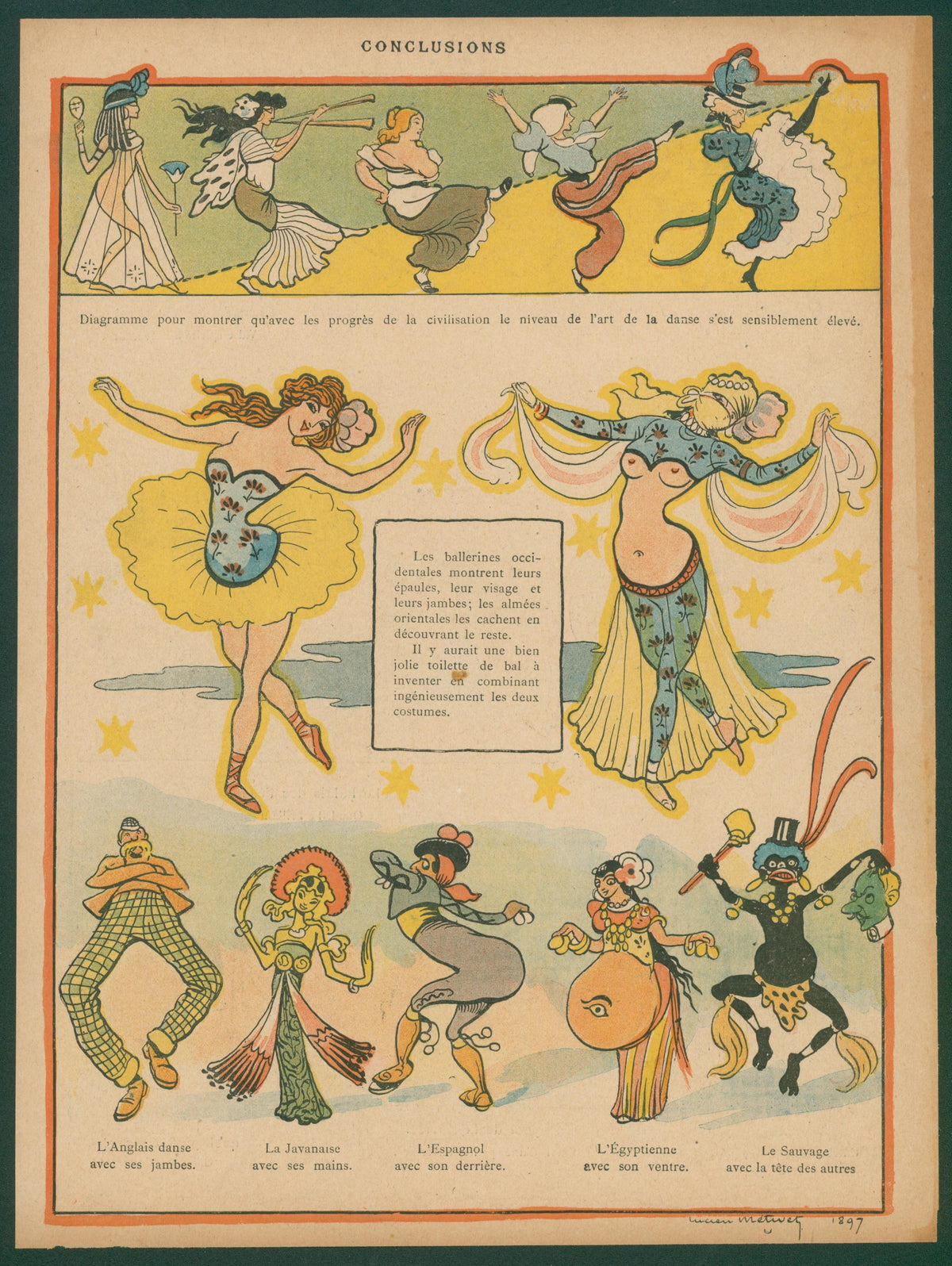 The Art of Dance, Le Rire - Original Vintage Illustration