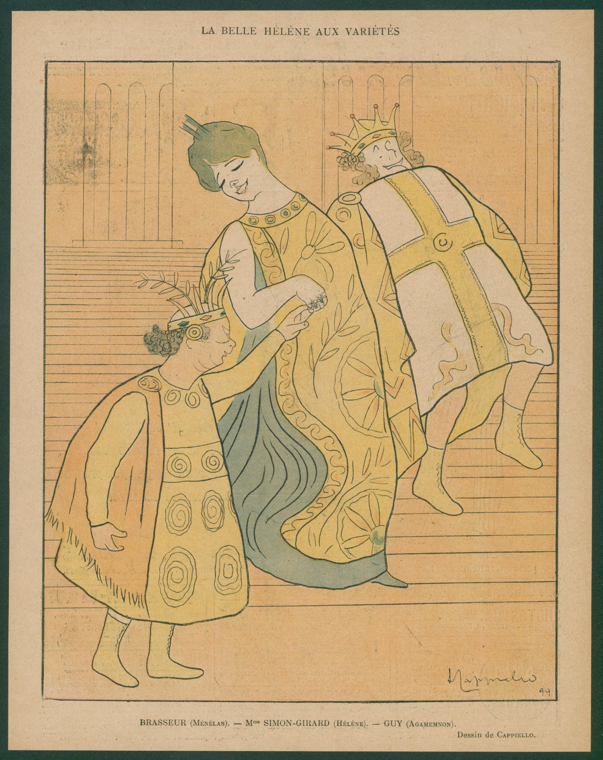 La Belle Hélène by Cappiello - Original Vintage Illustration