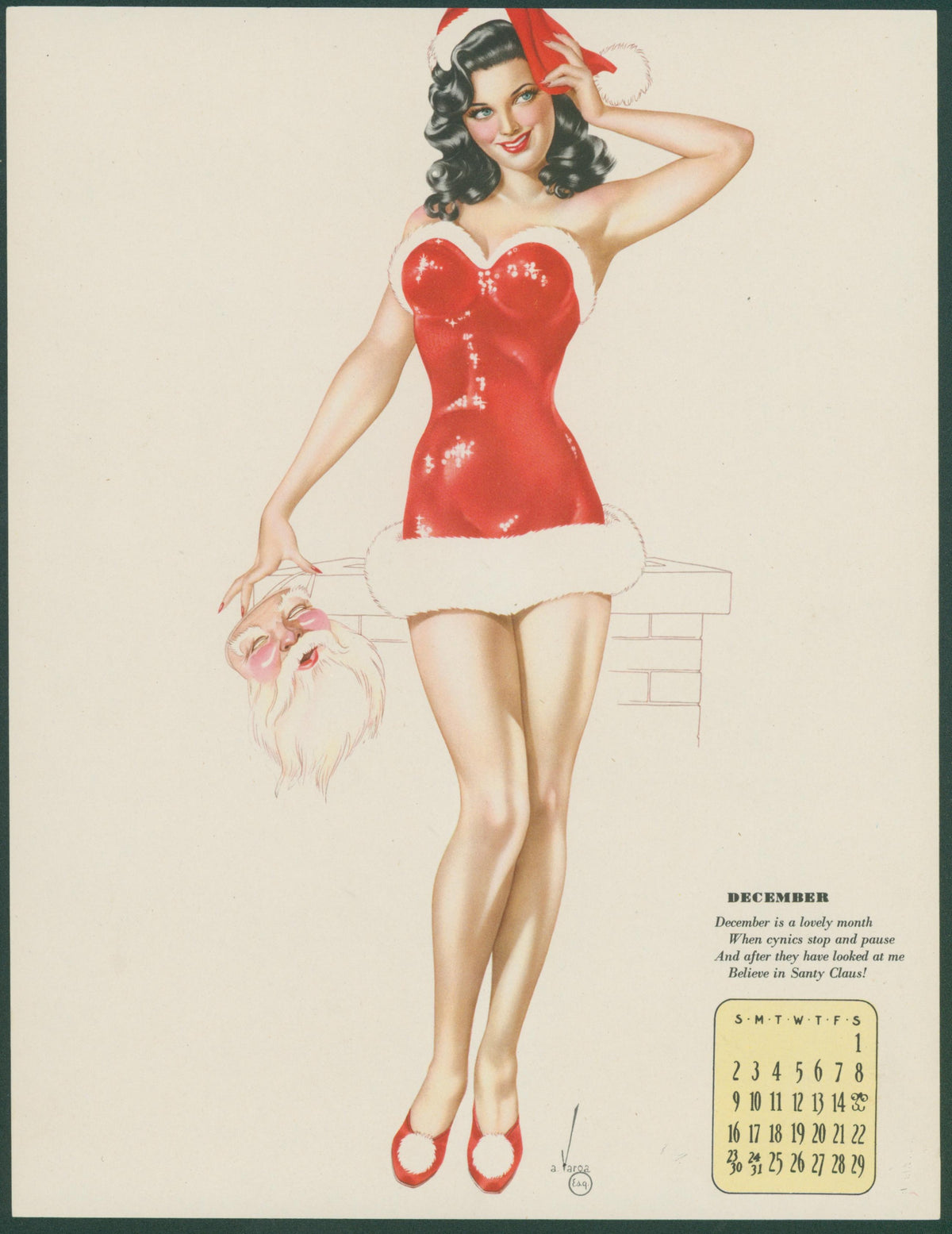 December Esquire Calendar