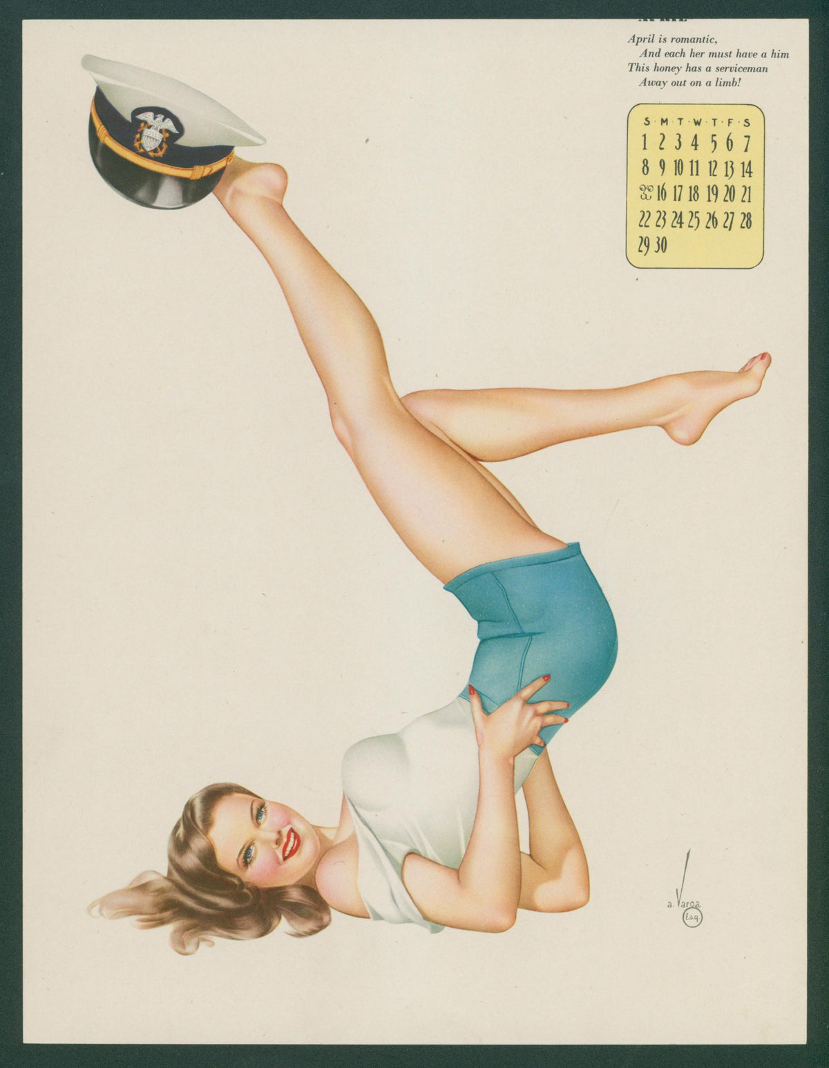 April Esquire Calendar