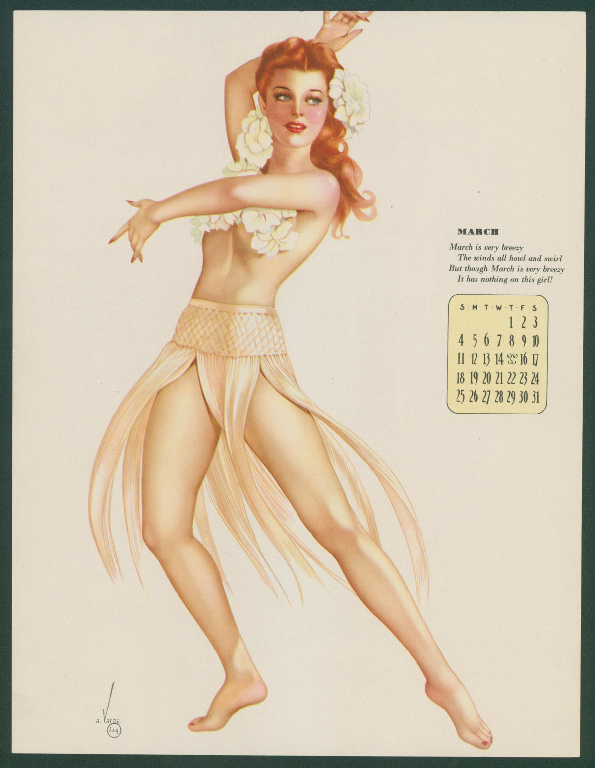 March Esquire Calendar
