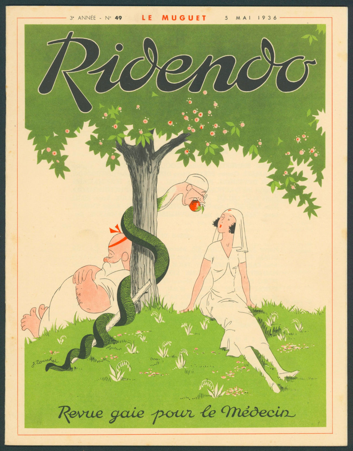 Garden of Eden- Ridendo Magazine - Original Vintage Publication: