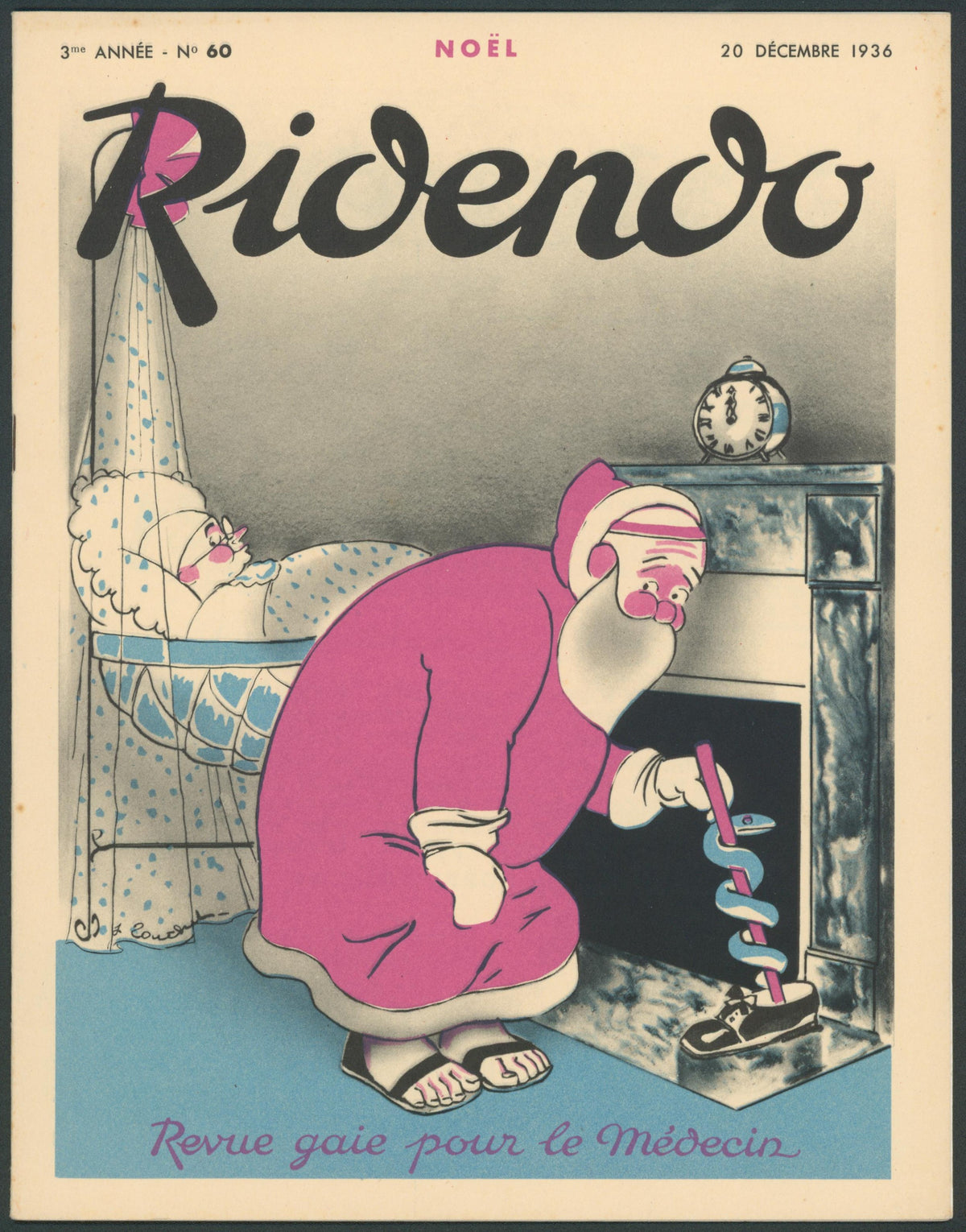 Doctor Santa- Ridendo Magazine  - Original Vintage Publication: