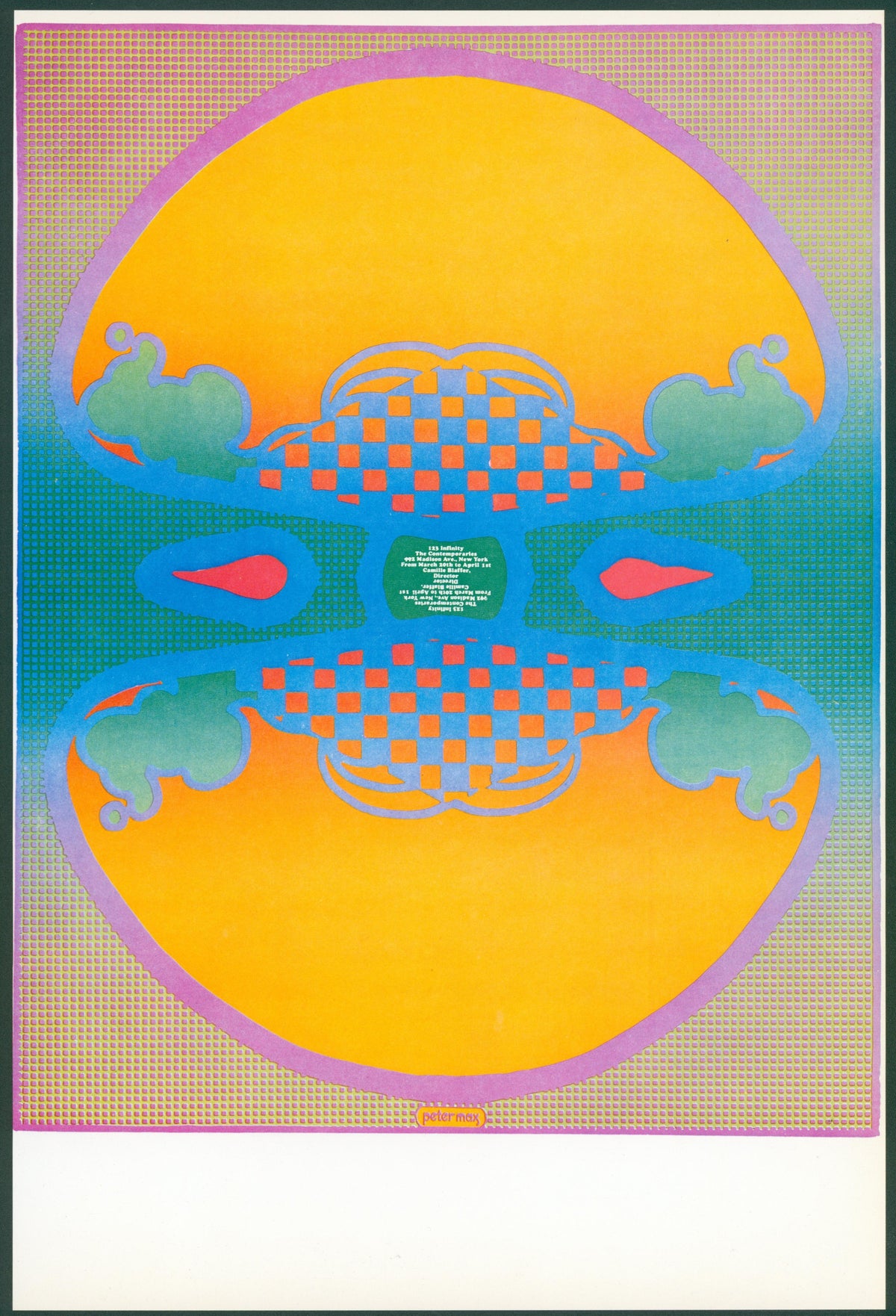 1, 2, 3, Infinity, Peter Max (Re-Issue) - Original Vintage Poster