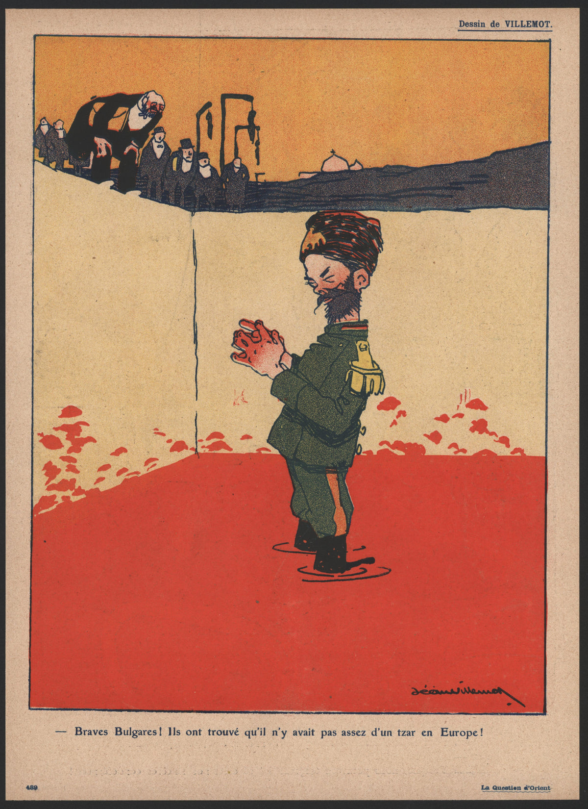 Brave Bulgarians, L'Assiette au Beurre - Original Vintage Illustration