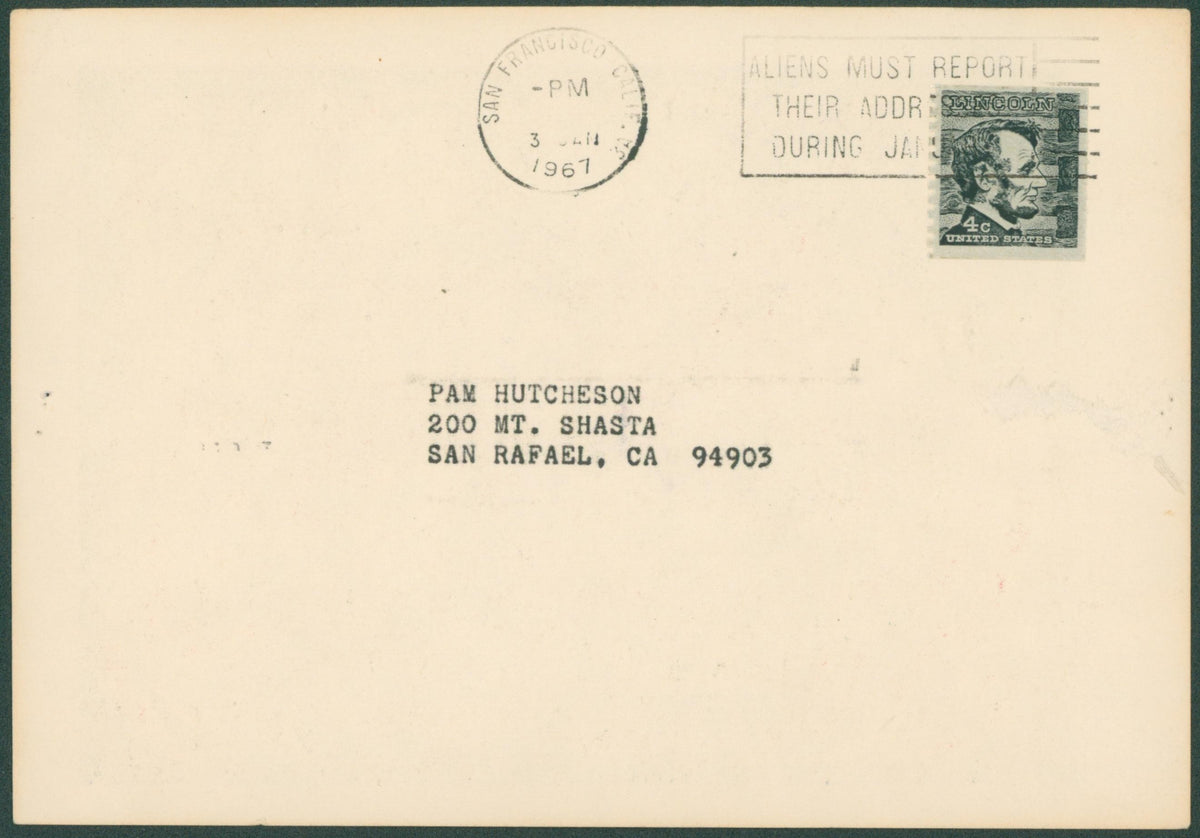 Quicksilver Messenger Service by Moscoso, Postcard (FD-42-1) - Original Vintage Postcard