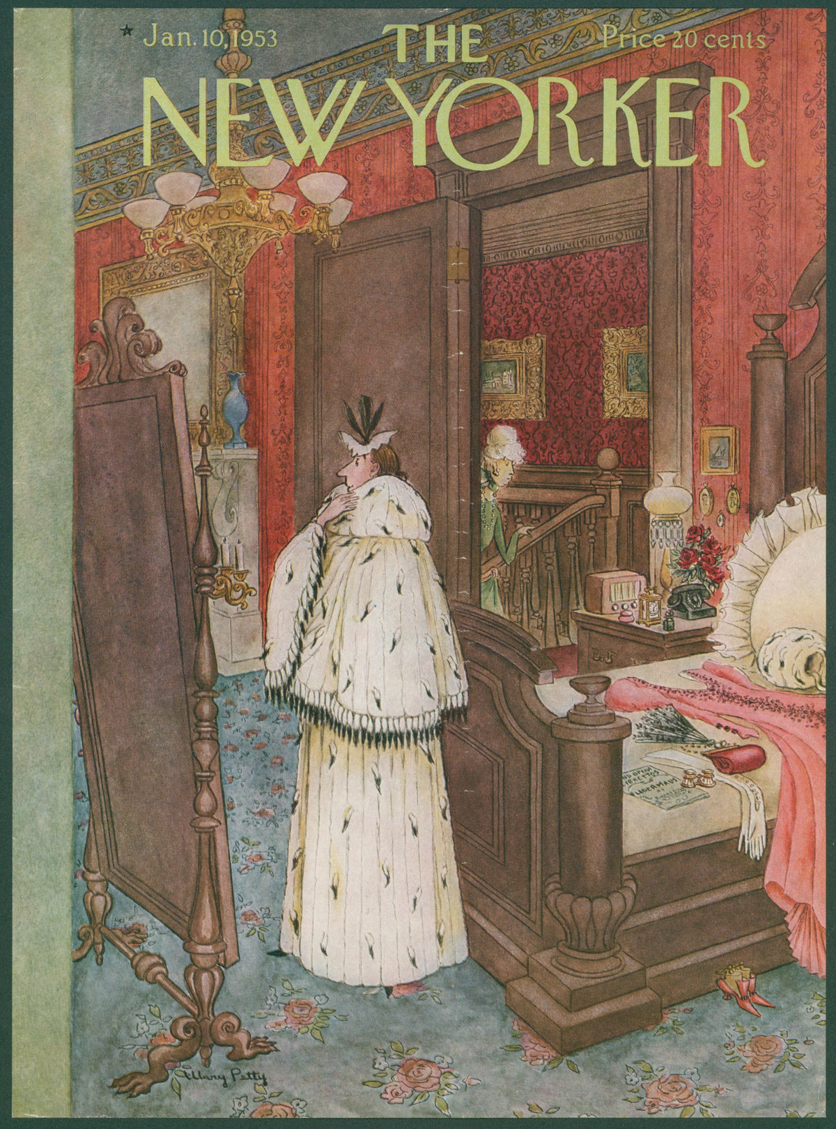 Winter Coat- The New Yorker  - Original Vintage Cover Art: