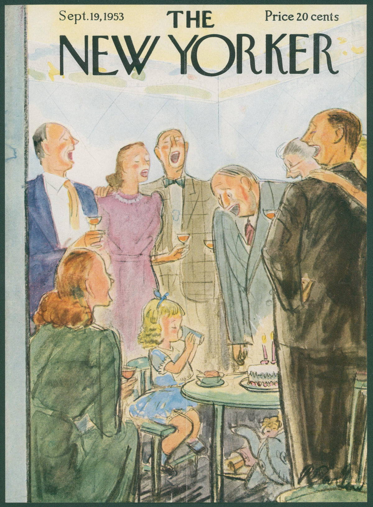 Birthday Girl- The New Yorker - Original Vintage Cover Art: