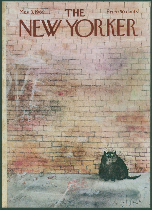 City Cat- The New Yorker  - Original Vintage Cover Art: