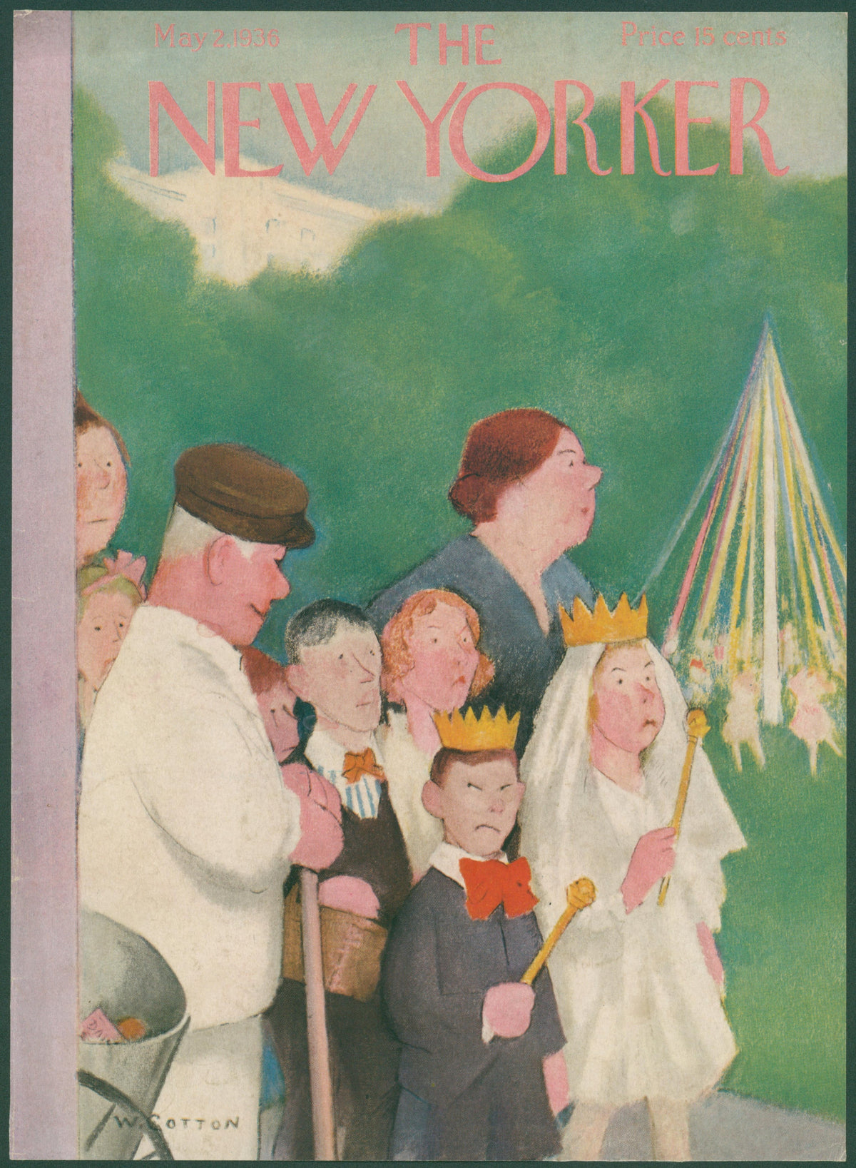 May Day Parade- The New Yorker - Original Vintage Cover Art: