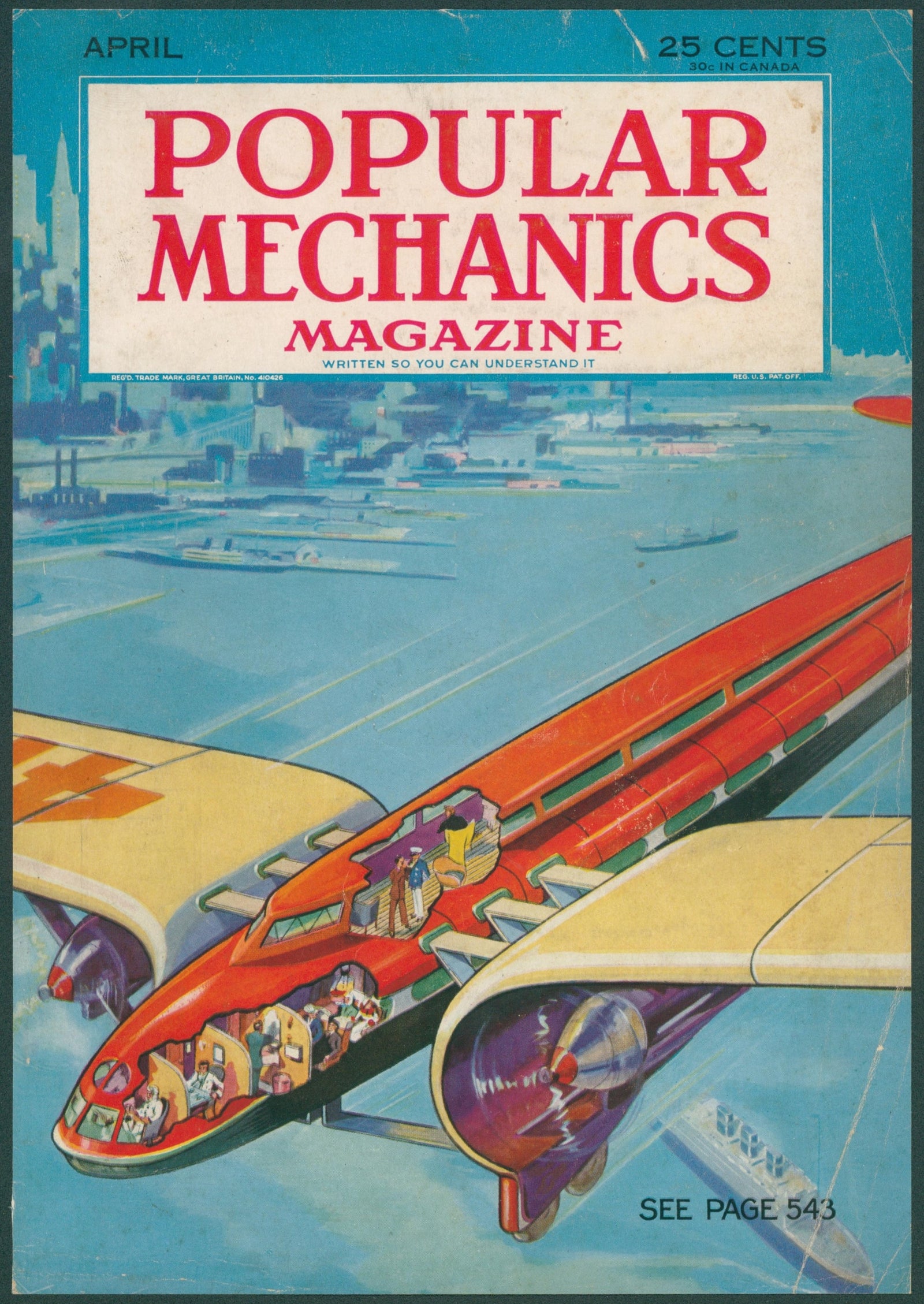 , Popular Mechanics - Original Vintage Cover Art: