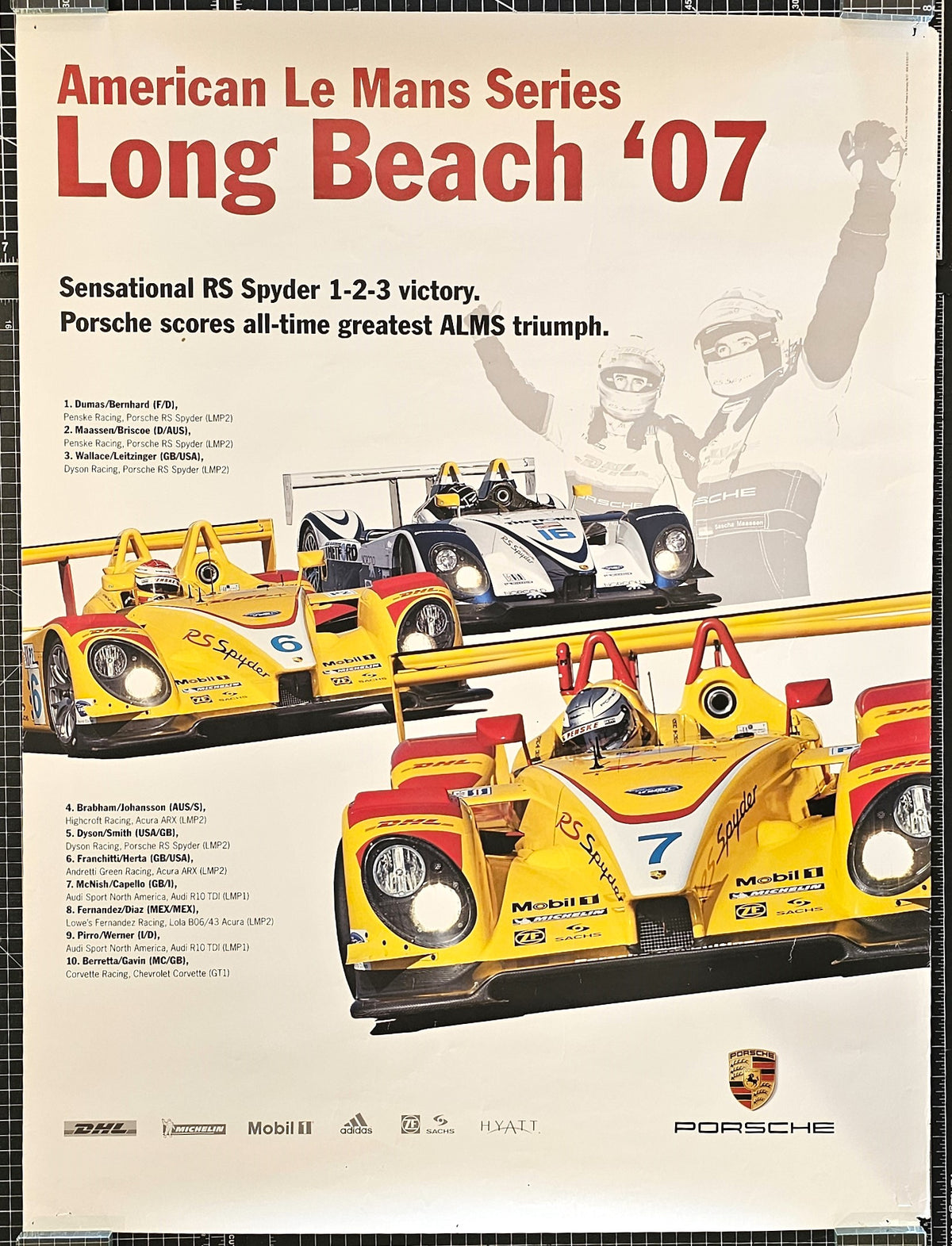 Porsche RS American Le Mans Series Long Beach 2007 Poster