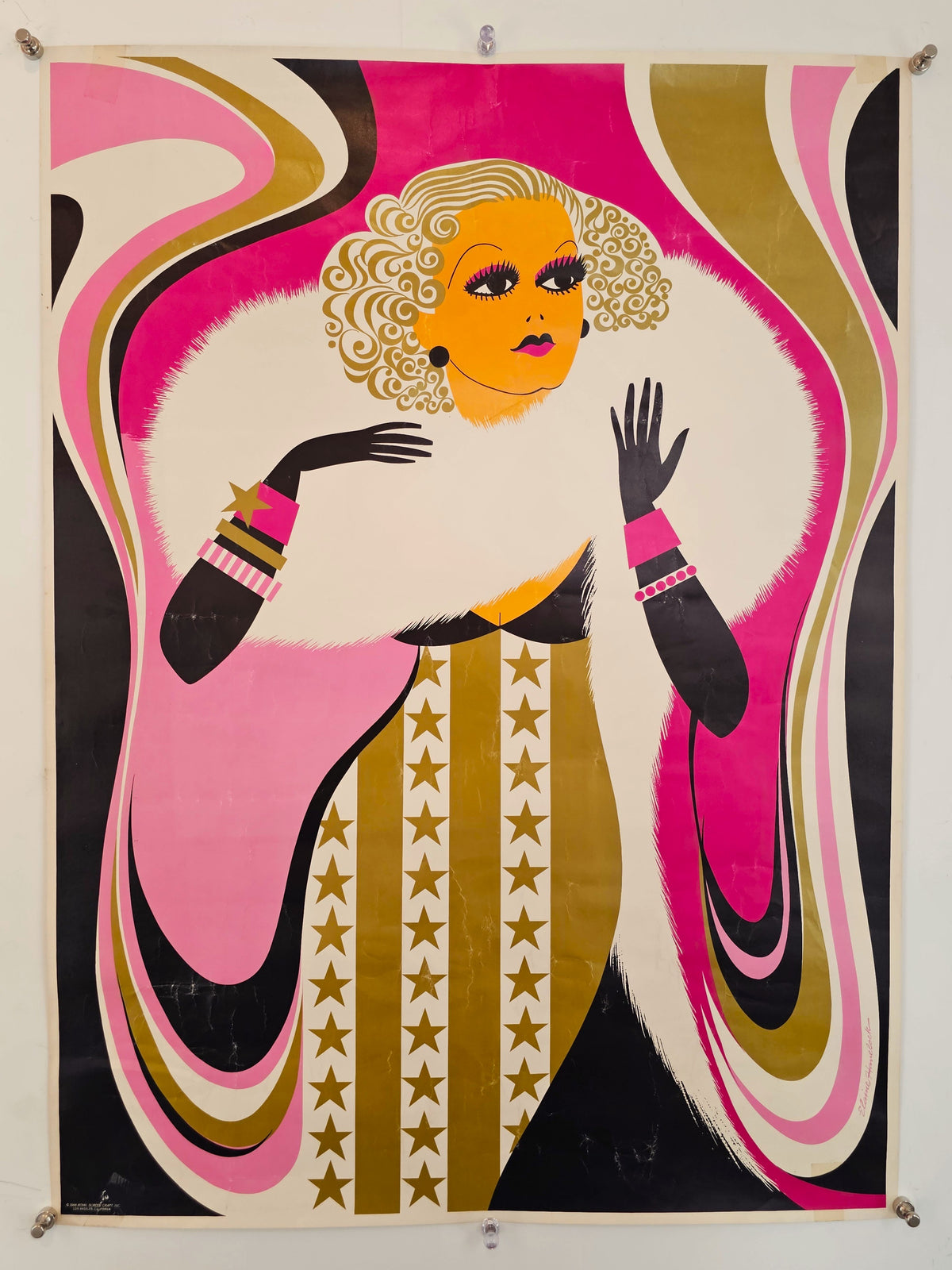 Jean Harlow by Elaine Havelock - Original Vintage Poster