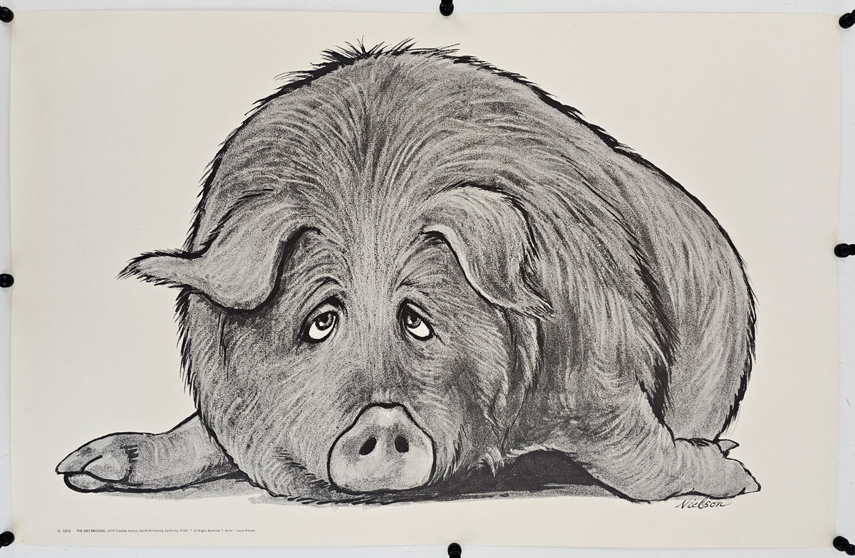 Pig by Larry Nielson - Original Vintage Poster
