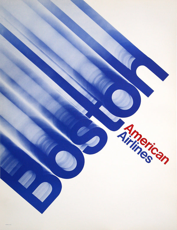 Visit Boston- American Airlines - Authentic Vintage Poster