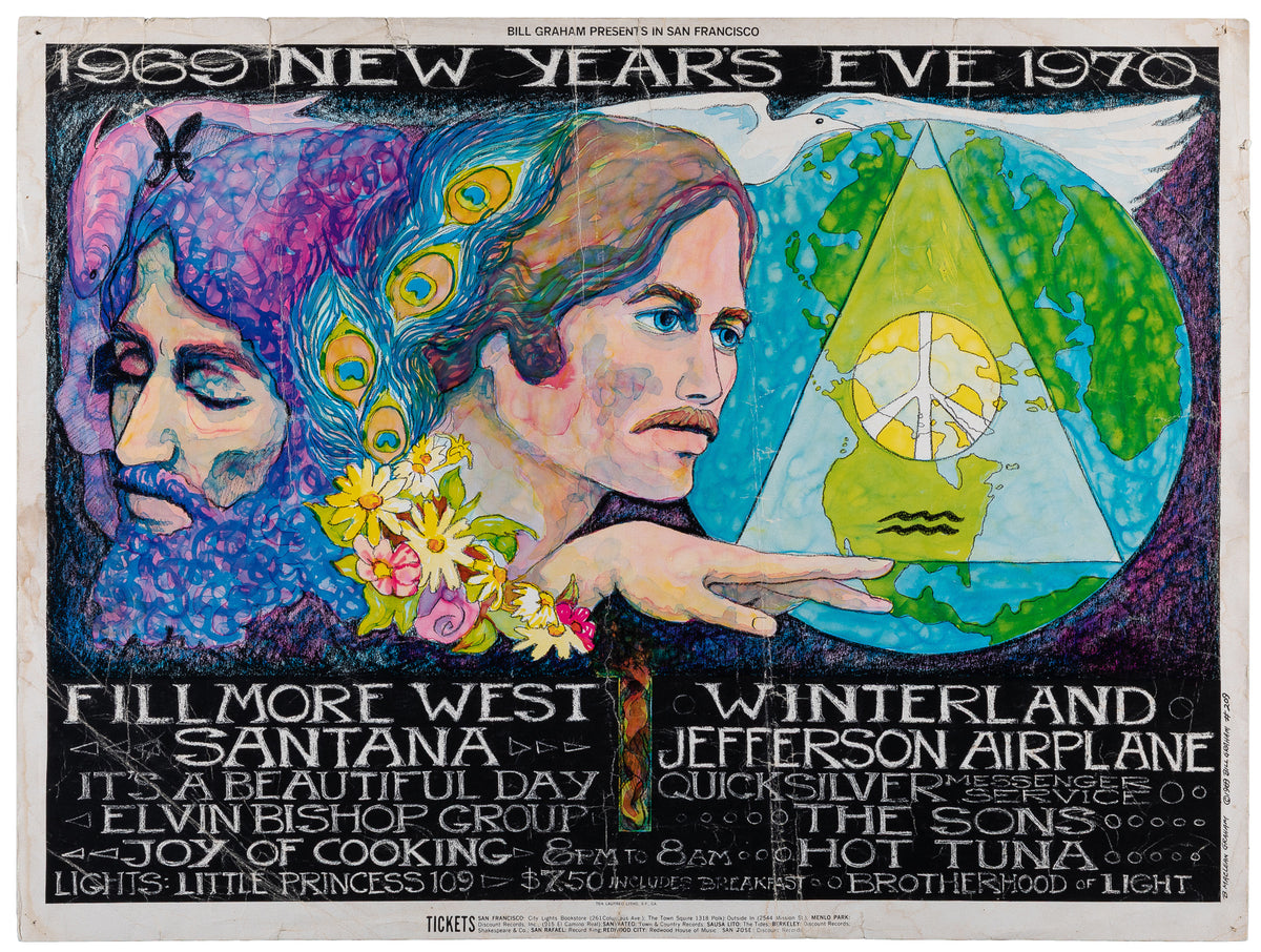 Santana, Jefferson Airplane (BG-209-1) - Original Vintage Poster