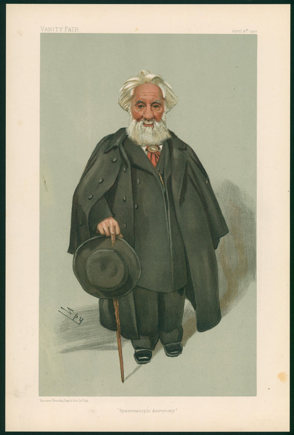 Spectroscopic Astronomy, Men of the Day- Vanity Fair - Original Vintage Illustration