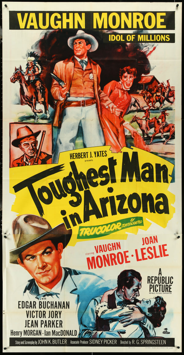 Toughest Man in Arizona- 3 Sheet - Authentic Vintage Poster